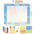 Magic Water Drawing Mat 100x80cm with Reusable Magic Pens, Montessori Painting Board, Educational Toys, Gifts for Kids 39x31in