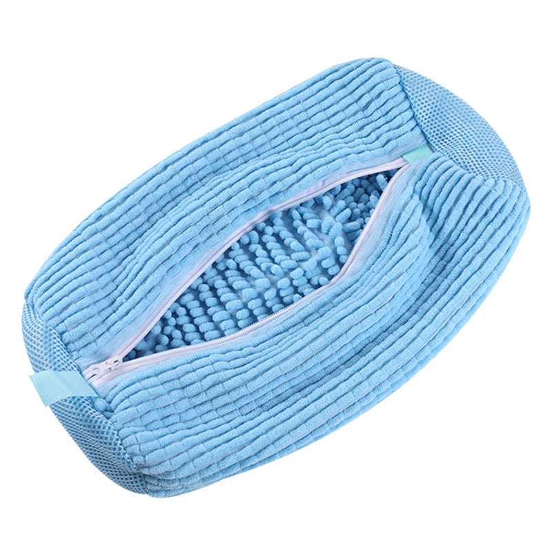 Shoe washing bag, washing machine, laundry bags, microfiber zipper, shoe cleaning bag, shoe washing net, sneakers with fluffy fibers
