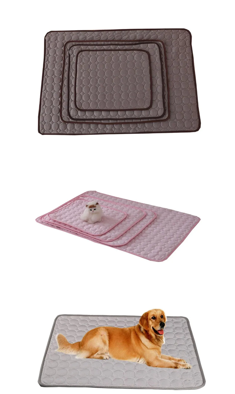 Cooling Dog Mat, Cool Pet Bed, Extra Large, for Small and Large Dogs, Pet Accessories, Cat Durable Blanket Sofa Cat Ice Pad Blanket