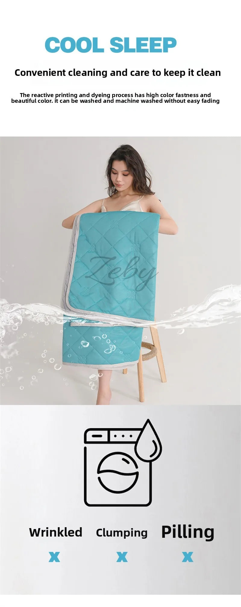 Grade A Cooling Blanket for Bed Soft Breathable King Size Summer Comforter Queen Air Conditioning Cool Lightweight Comforter