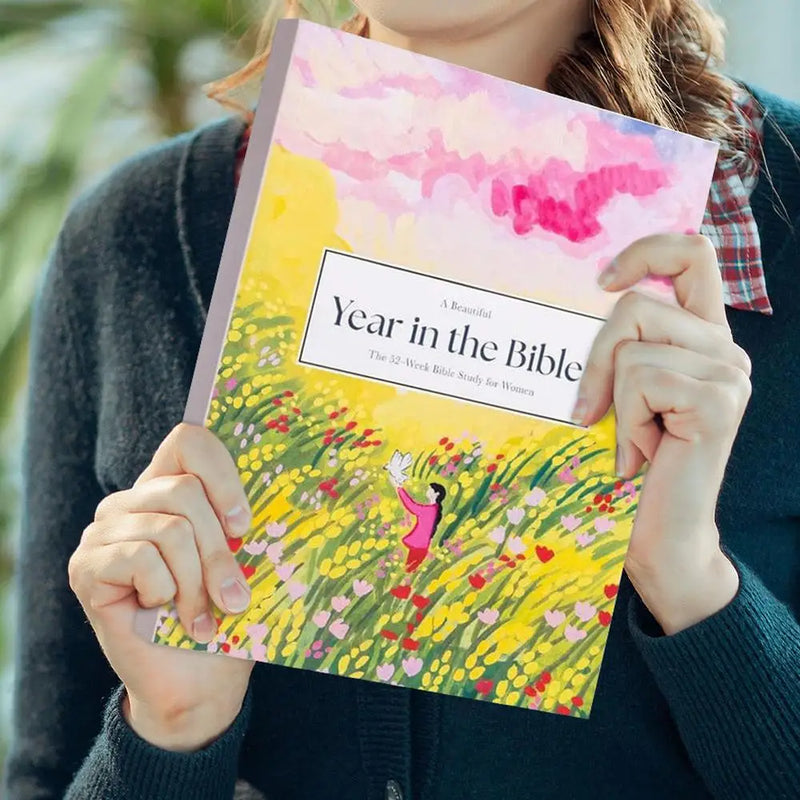 A Beautiful Year in the Bible Bible Study Guide for Women Religious Notebook 52-Week Christian Journal Religious Notebook for Women