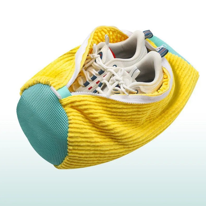 Shoe washing bag, washing machine, laundry bags, microfiber zipper, shoe cleaning bag, shoe washing net, sneakers with fluffy fibers