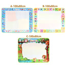 Tapete mágico para desenho aquático 100x80 cm com canetas mágicas reutilizáveis, quadro de pintura Montessori, brinquedos educativos, presentes para crianças 39x31 pol.