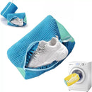 Saco para lavar sapatos, máquina de lavar, sacos para roupa suja, fecho de microfibra, saco para limpeza de sapatos, rede para lavar sapatos, tênis com fibras fofas