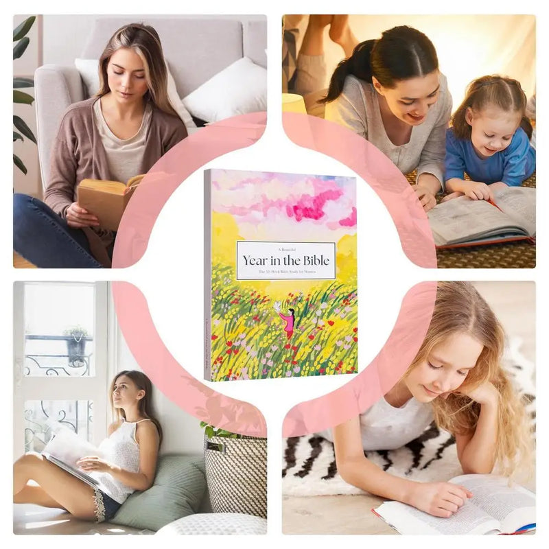 A Beautiful Year in the Bible Bible Study Guide for Women Religious Notebook 52-Week Christian Journal Religious Notebook for Women