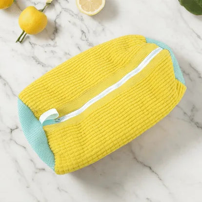 Shoe washing bag, washing machine, laundry bags, microfiber zipper, shoe cleaning bag, shoe washing net, sneakers with fluffy fibers