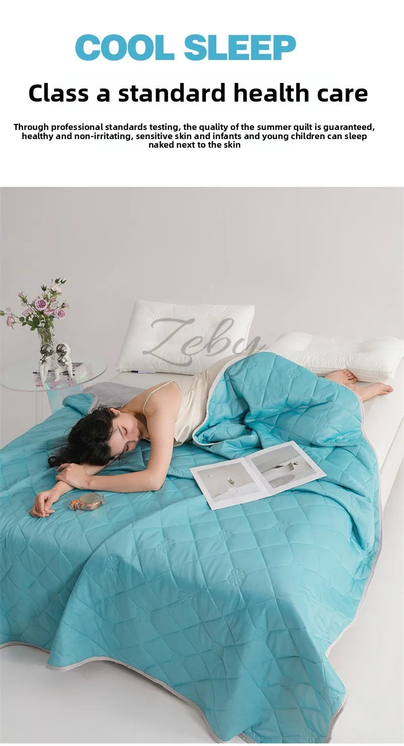 Grade A Cooling Blanket for Bed Soft Breathable King Size Summer Comforter Queen Air Conditioning Cool Lightweight Comforter
