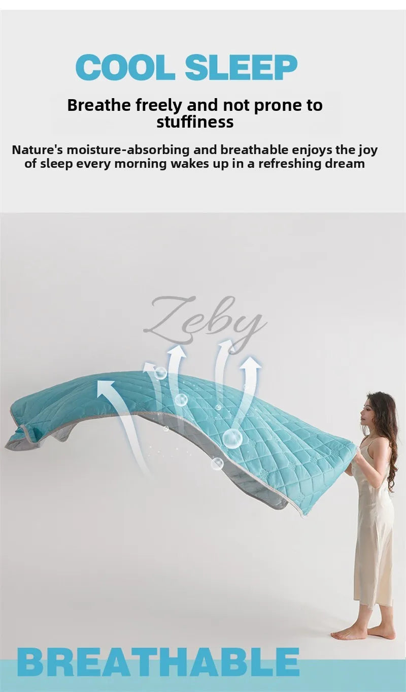 Grade A Cooling Blanket for Bed Soft Breathable King Size Summer Comforter Queen Air Conditioning Cool Lightweight Comforter