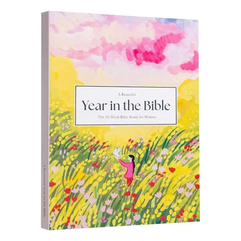 A Beautiful Year in the Bible Bible Study Guide for Women Religious Notebook 52-Week Christian Journal Religious Notebook for Women